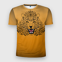 Футболка спортивная мужская Леопард, цвет: 3D-принт