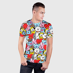 Футболка спортивная мужская BT21 BTS, цвет: 3D-принт — фото 2