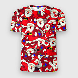 Футболка спортивная мужская Дед Санта, цвет: 3D-принт