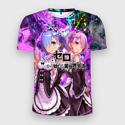 Футболка спортивная мужская Re:Zero Жизнь с нуля, цвет: 3D-принт
