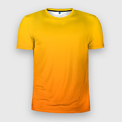 Футболка спортивная мужская Оранжевый градиент, цвет: 3D-принт