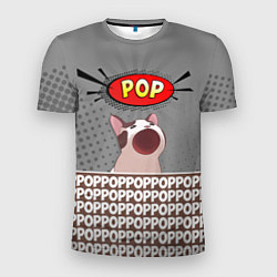 Мужская спорт-футболка Wide-Mouthed Popping Cat