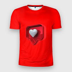 Футболка спортивная мужская Электронное сердце, цвет: 3D-принт