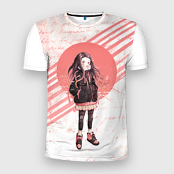 Футболка спортивная мужская Незуко, цвет: 3D-принт