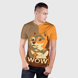 Футболка спортивная мужская Doge Wow, цвет: 3D-принт — фото 2