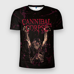 Футболка спортивная мужская Cannibal Corpse Skeleton, цвет: 3D-принт