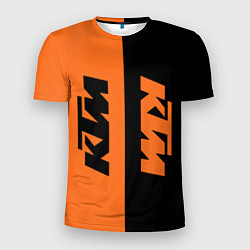 Футболка спортивная мужская KTM КТМ Z, цвет: 3D-принт