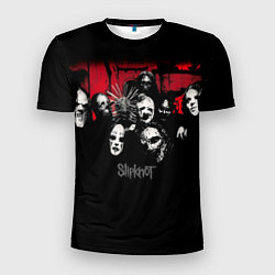 Футболка спортивная мужская Slipknot Группа, цвет: 3D-принт