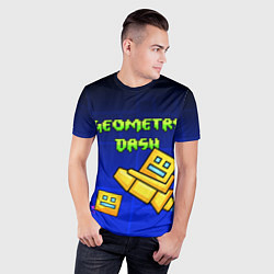 Футболка спортивная мужская Geometry Dash, цвет: 3D-принт — фото 2