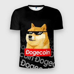 Мужская спорт-футболка DOGECOIN DOGE ДОГИКОИН