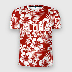 Мужская спорт-футболка ALOHA HAWAII АЛОХА ГАВАЙИ
