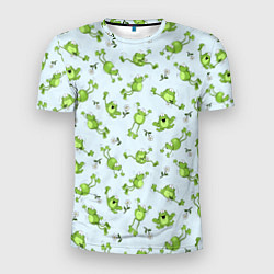 Мужская спорт-футболка Веселые лягушки