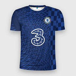Футболка спортивная мужская FC Chelsea Home Vapor Match Shirt 202122, цвет: 3D-принт