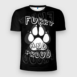 Футболка спортивная мужская Furry proud, цвет: 3D-принт