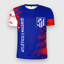 Футболка спортивная мужская ATLETICO DE MADRID АТЛЕТИКО, цвет: 3D-принт