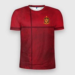 Футболка спортивная мужская Форма сборной Испании, цвет: 3D-принт