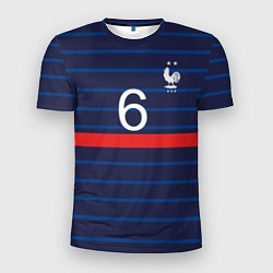 Футболка спортивная мужская Погба футболист Франция, цвет: 3D-принт
