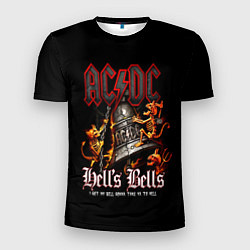 Футболка спортивная мужская ACDC Hells Bells, цвет: 3D-принт