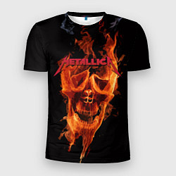 Мужская спорт-футболка Metallica Flame