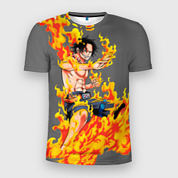 Мужская спорт-футболка Портгас Д Эйс из One Piece