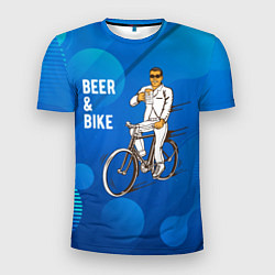 Мужская спорт-футболка Велосипед и пиво