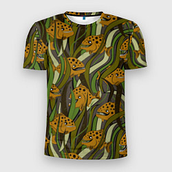 Мужская спорт-футболка Пираньи камуфляж