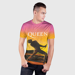 Футболка спортивная мужская Queen Freddie Mercury Z, цвет: 3D-принт — фото 2
