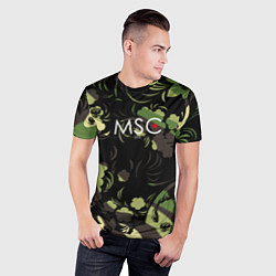 Футболка спортивная мужская Russia Камуфляж New 202223, цвет: 3D-принт — фото 2