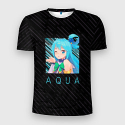 Футболка спортивная мужская Аква Aqua Коносуба KonoSuba, цвет: 3D-принт