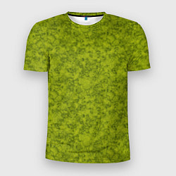 Футболка спортивная мужская Зеленый мраморный узор, цвет: 3D-принт