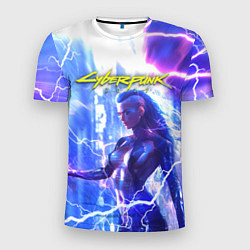 Футболка спортивная мужская CYBERPUNK 2077 КИБЕРПАНК Z, цвет: 3D-принт