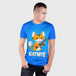 Футболка спортивная мужская Catnite, цвет: 3D-принт — фото 2