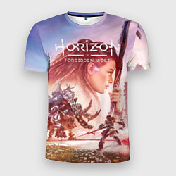 Футболка спортивная мужская Элой Horizon Forbidden West DE, цвет: 3D-принт