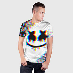 Футболка спортивная мужская MARSHMELLOW GLITCH, цвет: 3D-принт — фото 2