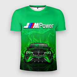 Футболка спортивная мужская BMW GREEN STYLE, цвет: 3D-принт