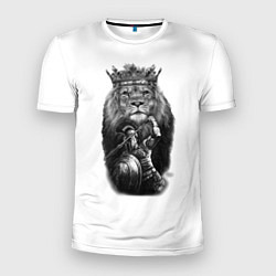 Мужская спорт-футболка Лев Король