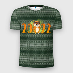Мужская спорт-футболка Новый Год 2022 - Год тигра!
