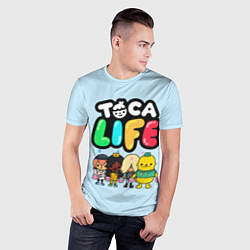 Футболка спортивная мужская Toca Life: Logo, цвет: 3D-принт — фото 2