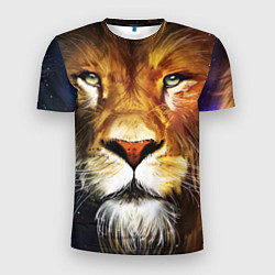 Мужская спорт-футболка Лев царь зверей