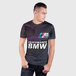 Футболка спортивная мужская BMW Perfomance, цвет: 3D-принт — фото 2