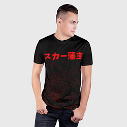 Футболка спортивная мужская SCARLXRD RED JAPAN STYLE, цвет: 3D-принт — фото 2