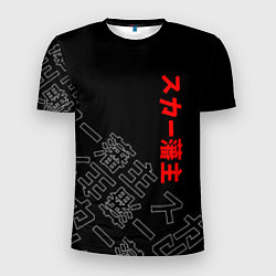 Мужская спорт-футболка SCARLXRD JAPAN STYLE ИЕРОГЛИФЫ