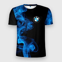 Футболка спортивная мужская BMW Дым, цвет: 3D-принт