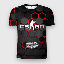 Футболка спортивная мужская CS:GO 3D плиты, цвет: 3D-принт