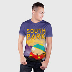 Футболка спортивная мужская Эпичный Картман в горах Южный Парк, цвет: 3D-принт — фото 2