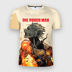 Футболка спортивная мужская Разрушение Геноса One Punch-Man, цвет: 3D-принт