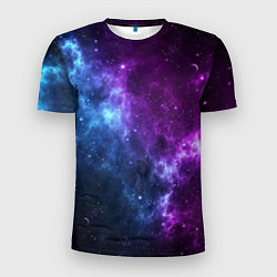 Мужская спорт-футболка NEON GALAXY НЕОНОВЫЙ КОСМОС