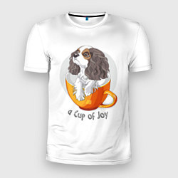 Футболка спортивная мужская Кавалер Кинг Чарльз Спаниель, цвет: 3D-принт