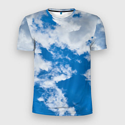 Футболка спортивная мужская Голубе небо, цвет: 3D-принт