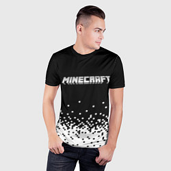 Футболка спортивная мужская Minecraft Майнкрафт логотип, цвет: 3D-принт — фото 2
